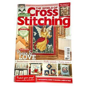 The World‎ of Cross Stitching Magazine ONLY issue 286 Nov 2019 Peace & Love